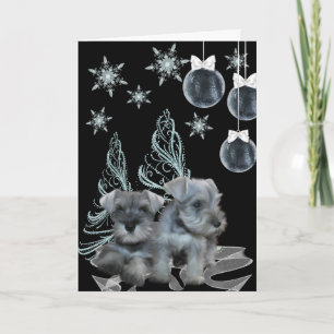 Schnauzer Christmas Card