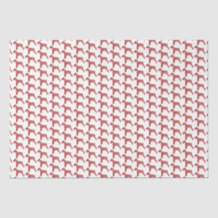 Schnauzer Christmas Dog Cute Silhouette White Tissue Paper