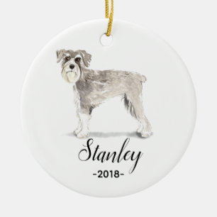 Schnauzer Christmas ornament