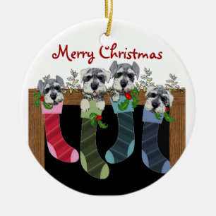 Schnauzer Christmas Ornament