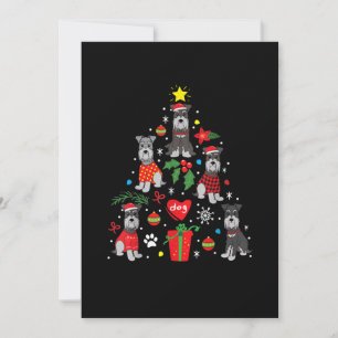 Schnauzer Christmas Tree Ornament Funny Pet Dog Announcement