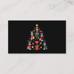 Schnauzer Christmas Tree Ornament Funny Pet Dog Enclosure Card