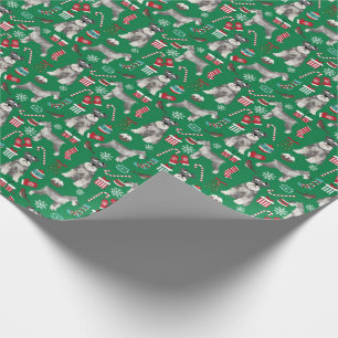 schnauzer christmas wrapping paper
