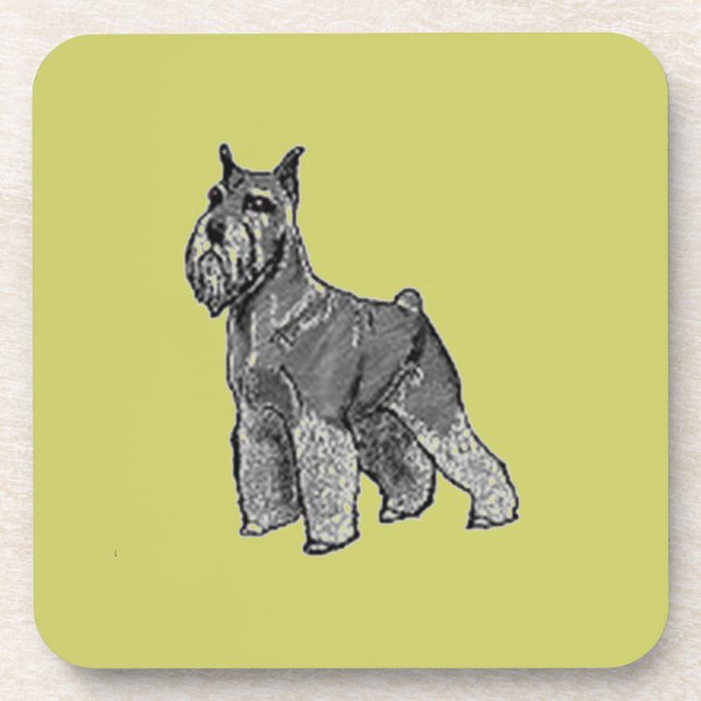 Schnauzer Coaster (Front)