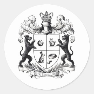Schnauzer Coat of Arms Sticker