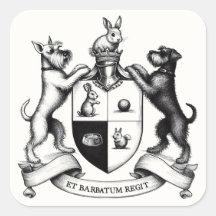 Schnauzer Coat of Arms Sticker