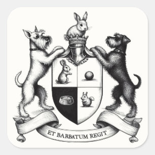 Schnauzer Coat of Arms Sticker