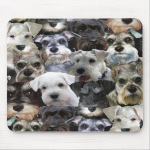 Schnauzer collage mousepad