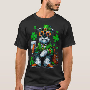 Schnauzer Costume Saint Paddys Day For Lover Dog T T-Shirt