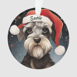 Schnauzer Custom Christmas Ornament