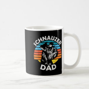 Schnauzer dad dog pet funny father's day vintage coffee mug