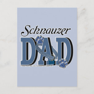 Schnauzer DAD Postcard
