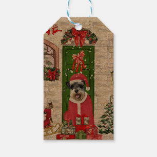 Schnauzer Dog Christmas  Gift Tags
