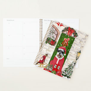 Schnauzer Dog Christmas  Planner