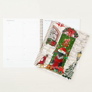 Schnauzer Dog Christmas  Planner