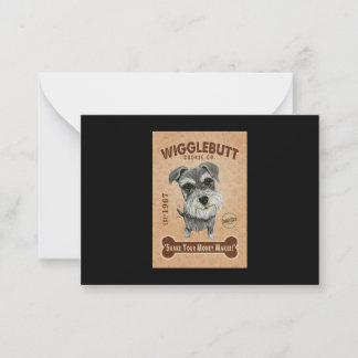 Schnauzer Dog Cookie Card