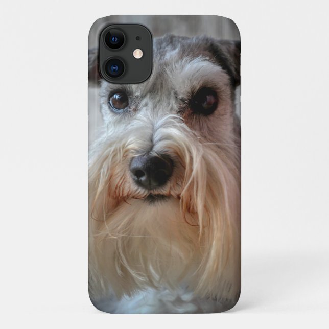 Schnauzer Dog face Case-Mate iPhone Case (Back)