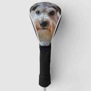 Schnauzer Dog face Golf Head Cover
