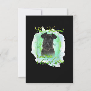 Schnauzer Dog - I Loved You T-Shirt RSVP Card