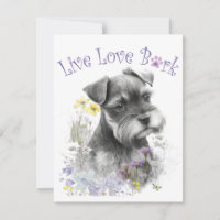 Schnauzer Dog Mum Floral