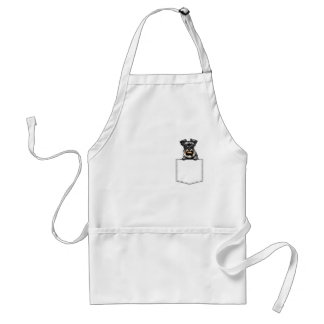 Schnauzer Dog Pocket Apron