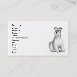 Schnauzer Dog Profile Card