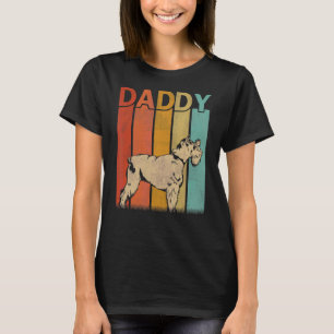 Schnauzer Dog Retro Style Vintage Daddy Graphic Fa T-Shirt