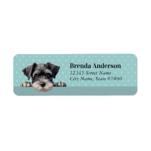 Schnauzer Dog Return Address Labels