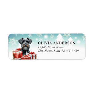 Schnauzer Dog Return Address Labels