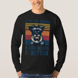Schnauzer Dog Schnauzer Dog Dad Mum Men Women T-Shirt