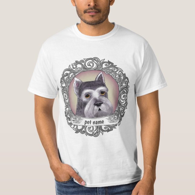 Schnauzer Dog T-Shirt (Front)