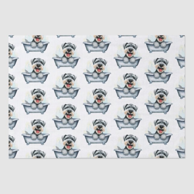 Schnauzer Dog Tissue Paper (Front)