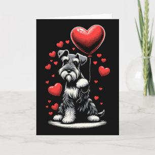 Schnauzer Dog Valentine's Day Dog Owner Valentine  Card