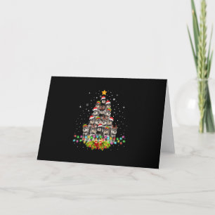 Schnauzer Dogs Tree Christmas Sweater Xmas Pet Holiday Card