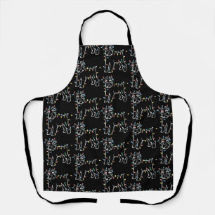 Schnauzer Dogs Tree Christmas Xmas Pet Animal Dog Apron