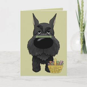 Schnauzer - Easter Bone Hunt, Anyone? Holiday Card