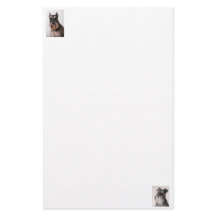 Schnauzer Felt Paper Stationary