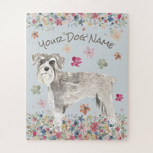 Schnauzer German Dog Jigsaw Puzzle (Vertical)