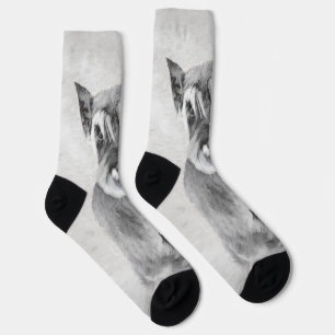 Schnauzer (Giant) - Cute Original Dog Art Socks