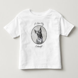 Schnauzer (Giant) - Cute Original Dog Art Toddler T-Shirt