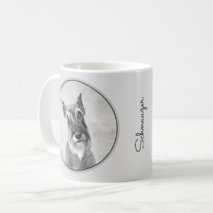 Schnauzer (Giant) Painting - Dog Art Coffee Mug