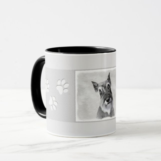 Schnauzer (Giant) Painting - Dog Art Mug (Front Left)