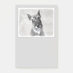 Schnauzer (Giant) Painting - Dog Art Post-it Notes