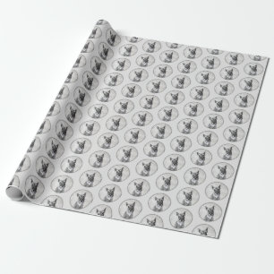 Schnauzer (Giant) Painting - Dog Art Wrapping Paper