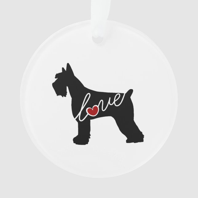 Schnauzer  / Giant Schnauzer Love Ornament (Front)