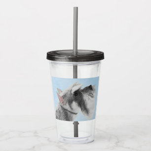 Schnauzer (Giant, Standard)  Painting - Dog Art Acrylic Tumbler