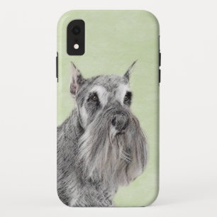 Schnauzer (Giant, Standard) Painting - Dog Art iPhone XR Case