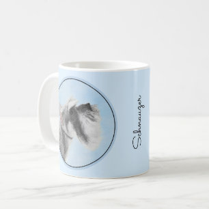 Schnauzer (Giant, Standard) Painting - Dog Art Coffee Mug