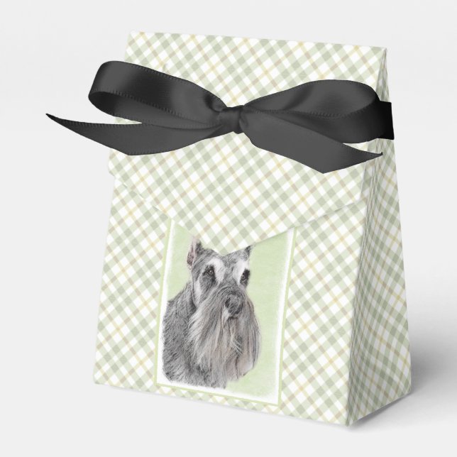 Schnauzer (Giant, Standard) Painting - Dog Art Favour Box (Front Side)