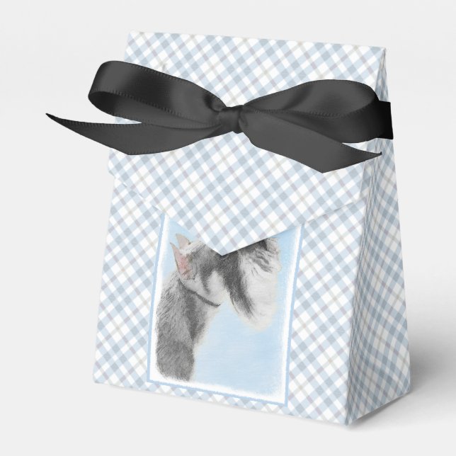 Schnauzer (Giant, Standard) Painting - Dog Art Favour Box (Front Side)